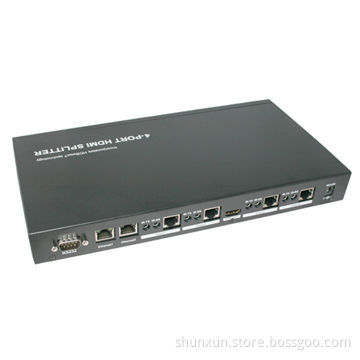 1x4 HDBaseT Splitter Over 70m CAT5/6, Supports 4Kx2K, 3D, Bi-direction IR, CEC, Ethernet, RS232